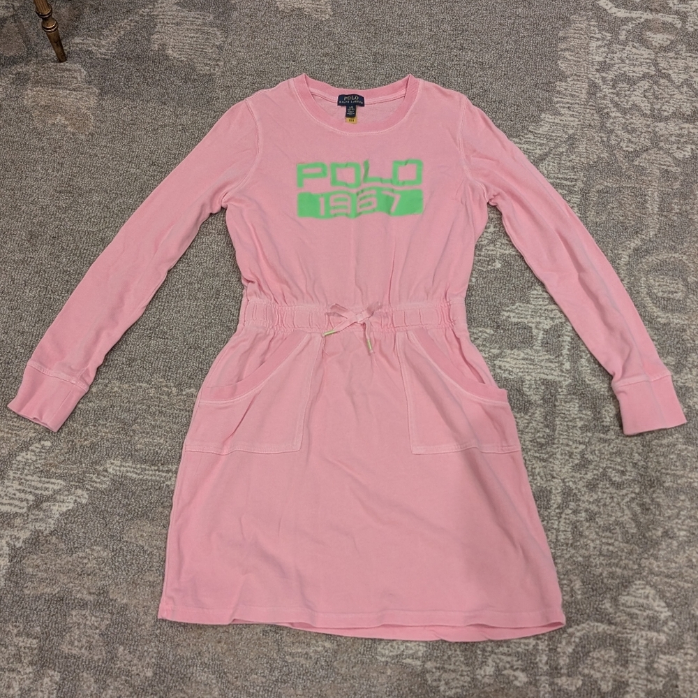 GUC Polo by Ralph Lauren Girls Pink Sweater Dress